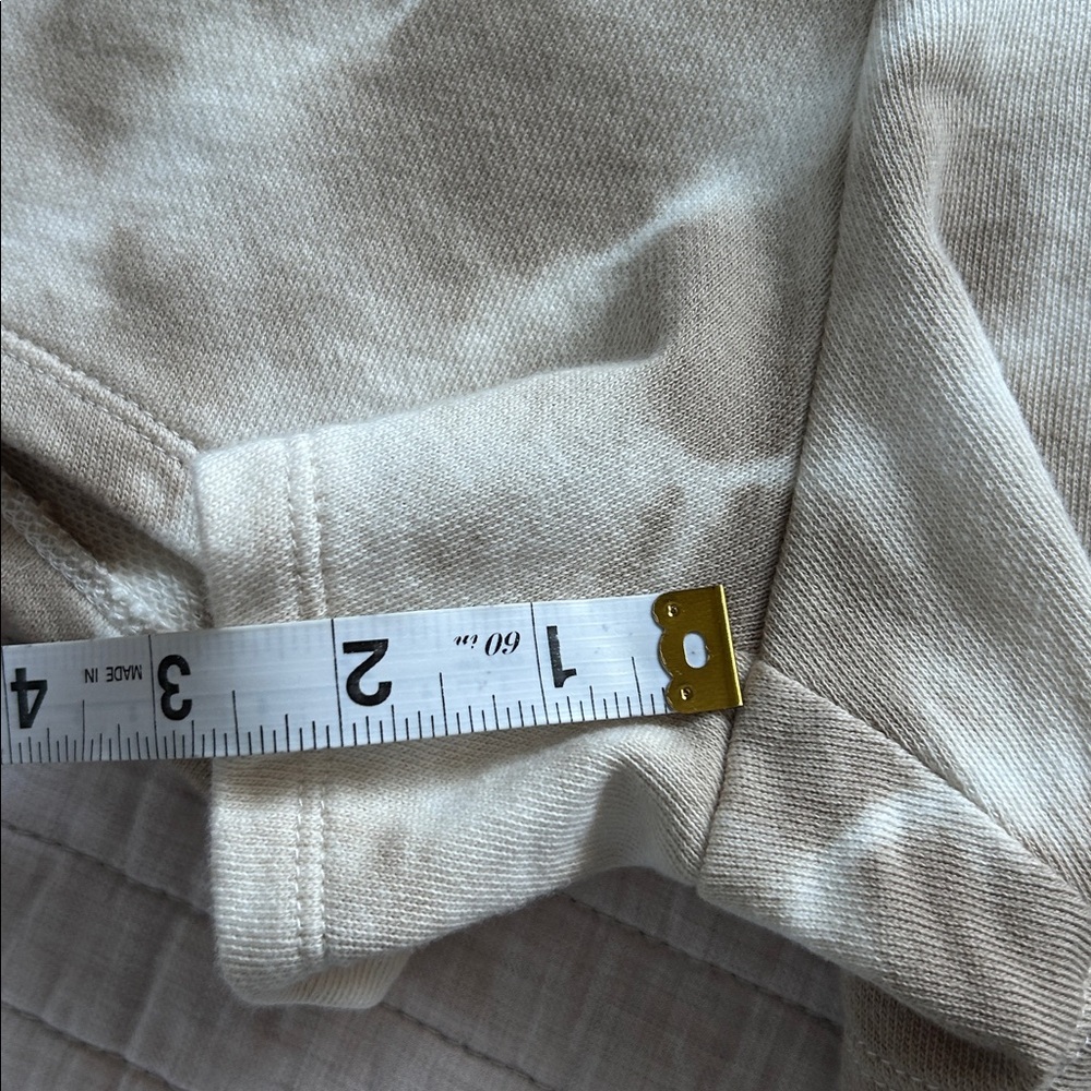 Z supply SADIE SPIRAL TIE-DYE comfy 100% cotton pull on beige lounge shorts L​ - Picture 10 of 10
